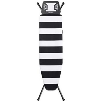 Tabla de Planchar Rolser K-UNO Tubo Negro - Lido Blanco y Negro - 115x35 cm
