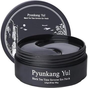 Pyunkang Yul Black Tea Time Reverse Eye Patch 60EA - Reduces Puffy Eyes, Fine Lines, Under Eye Bags, Face Moisturizer, Revitalizer | Korean Eye Skin Care Gel Pads with Low-Molecular Collagen,