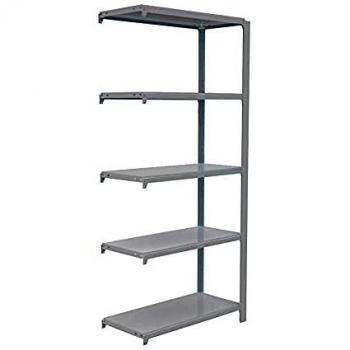 Estantería Simon Rack Officlick 5/300 Metal A.M. Gris/Gris - 2100x900x300 mm, 5 Alturas, Estilo Industrial, Metálicas
