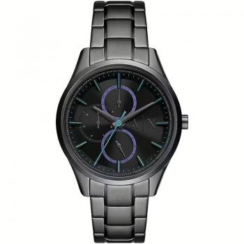 Reloj Armani Exchange Dante AX1878 hombre acero inoxidable, esfera negra, cronógrafo, resistente al agua hasta 50 metros, correa de acero inoxidable, cierre desplegable