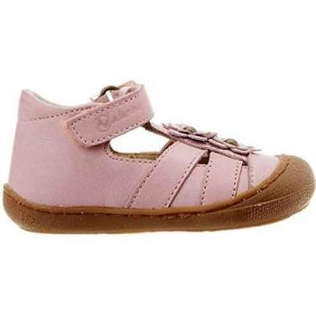 Sandalia Naturino Maggy Rosa con Flores Aplicadas - Talla 21