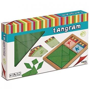 Cayro - Tangram Madera Infantil - Juego de razonamiento y Creatividad - Juego de Mesa - Desarrollo de Habilidades cognitivas e inteligencias múltiples - Juego de Mesa
