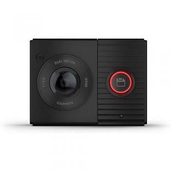 Garmin Dash CAM Tandem - Cámara para Coche con óptica Dual con visión Nocturna del Interior