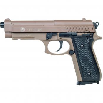 Pistola de Airsoft Taurus PT92 HPA Tan con Carcasa y Cargador Metálico - 6mm, Potencia 0.5 Julios