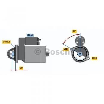 Motor de Arranque Bosch 986013910 - Tipo: Motor de Arranque, Marca: Bosch, Número de pieza: 0 986 013 910