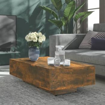Mesa baja de roble ahumado 100x49,5x31cm madera multicapa