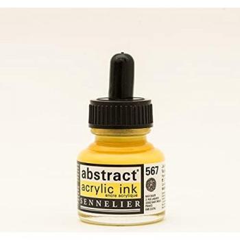 Encre Acrylique Jaune de Naples - 30 ml - Abstract - Sennelier