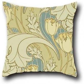 PINTURA al óleo Charles Francis Annesley Voysey - Tulip manta fundas de cojín 16 x 16 pulgadas/40 por 40 cm regalo o decoración para Gril amigo, familia, Boy Friend, su, niños, Interior - cada lado