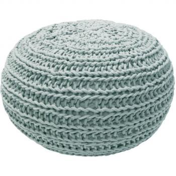 Overseas Puff tejido 30x50 cm azul hielo