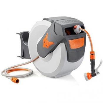 Enrollador automático de manguera para pared Fuxtec FX-WSA30 de 30 m con sistema Easy Fix