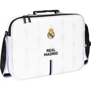 Cartera Extraescolares Real Madrid Primera Equipación 2022/2023 Safta 38x28x6 cm