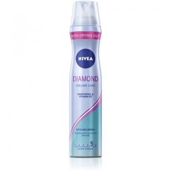 Laca para Cabello NIVEA Diamond Volume 250 ml - Fijación Fuerte y Volumen Extra