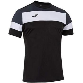 Joma Crew IV Camisetas Equip. M/C, Hombre, Negro-Antracita, S