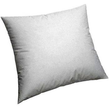Pikolin Home Anti-ácaros - Almohada de fibra, con funda de 100% algodón, firmeza media, 45 x 45 x 16 cm