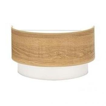 Aplique Myriam 1xE27 de Madera Clara - Diseño Elegante 17x30x16 cm