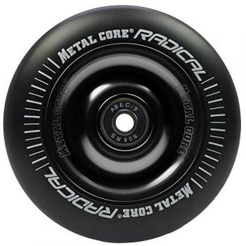 Rueda Scooter Radical Metal Core 100mm Goma Negra Nucleo Negro