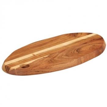 Tabla de cortar madera maciza de acacia 50x25x2,5 cm