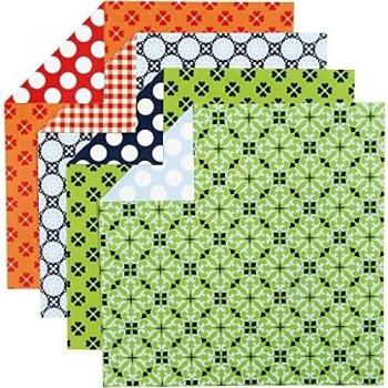 Papel de Origami, hoja 15x15 cm, 80 gr, Londres, 50hojas surtidas