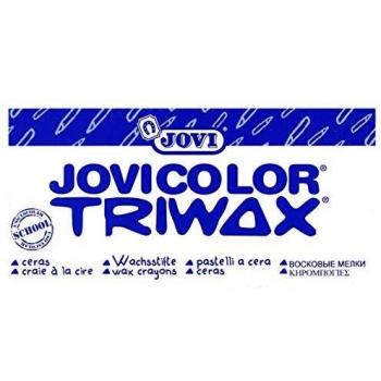 Jovi - Ceras triangulares Triwax, caja 12 ceras color naranja
