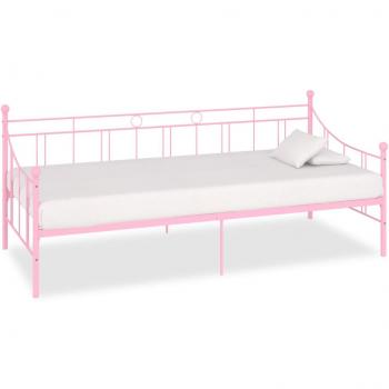 Sofá cama Frame Metal Rosa 90x200 cm