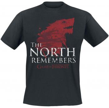 Game Of Thrones Juego de Tronos House Stark - The North Remembers Camiseta Negro 3XL