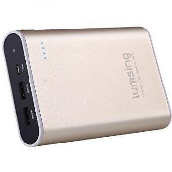 Lumsing® Batería externa 13400mAh, Cargador portátil externo, Power bank para iPhones, iPads, Samsung Galaxy, Android y otros Smartphones