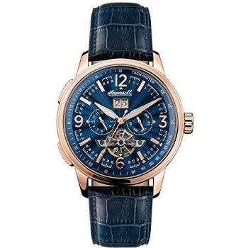 Ingersoll Men\'s The Regent Automatic Watch with Blue Dial and Blue Leather Strap I00301