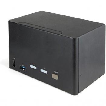 StarTech.com 2 Port Quad Monitor DisplayPort KVM Switch - 4K UHD HDR