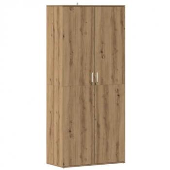 Mueble zapatero de madera de ingeniería roble artisan 80x39x178 cm