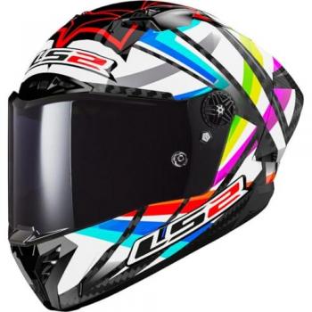 Casco Integral de Moto LS2 FF805 Thunder Carbono GP Aero Flash Multicolor XS