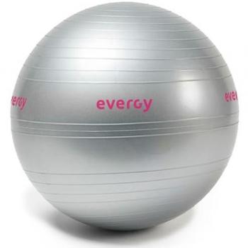 Pelota de Pilates Evergy Fitness 75 cm Gris - Ideal para Yoga, Gimnasia y Embarazadas