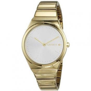 Lacoste Womens Analogue Classic Quartz Watch with Gold Plated Strap 2001056