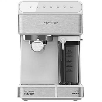 Cecotec Cafetera Semiautomatica Power Instant-ccino 20 Touch Serie Bianca. 1350 W, Presión 20 Bares, Capacidad de 1,4l, 6 Funciones, Calentador por Thermoblock, Control Táctil, Tanque de leche