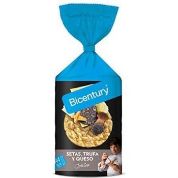 Bicentury Tortitas de Maíz Sabor Seta, Trufa y Queso, 124g