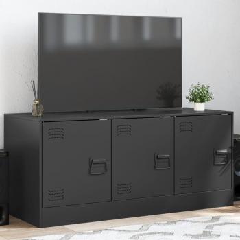 Mueble TV Negro 99x39x44 cm en acero