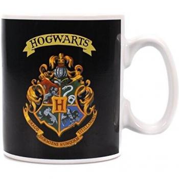 Harry Potter Heat Change Hogwarts Crest Half Moon Calici - Taza, diseño de Hogwarts