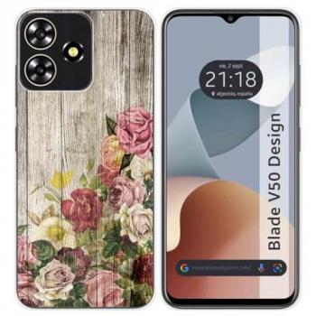 Funda de Silicona para Zte Blade V50 Design 4G con Diseño de Madera 08