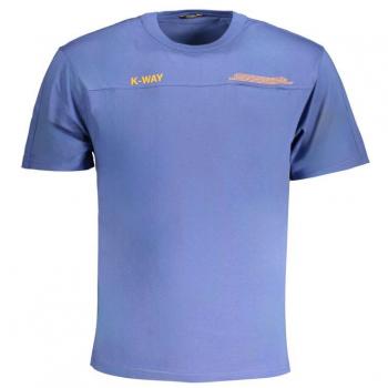 Blue Cotton T-Shirt with Pocket - XL