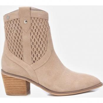 Botines de mujer de piel con cierre de cremallera