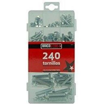 Bricostar ASI400BRIT77 - Pack de 240 tornillos, tuercas y arandelas