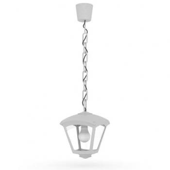 Farol colgante de exterior Fumagalli Sicar/Roby gris transparente E27