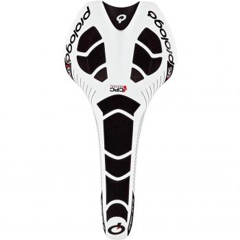 Prologo Zero II Tirox CPC - Sillín de bicicleta de carretera, color blanco / negro, talla 141 cm