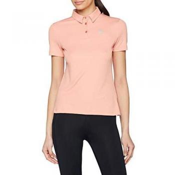 Odlo F-Dry Polo, Mujer, Coral y Gris, Extra-Large