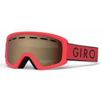 Giro Rev Youth Snow Gafas, Unisex Adulto, Red/Black Zoom Amber Rose, Medium Frame
