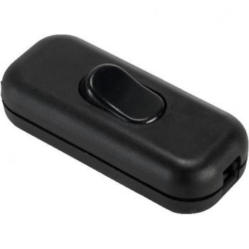 Interruptor de paso balancín 2A/250V negro 49250
