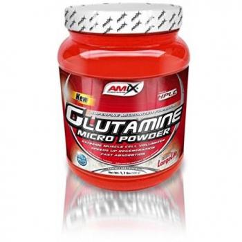 AMIX - Glutamina Polvo - Glutamine - 500 Gr - Contribuye al Desarrollo Muscular - L-Glutamina como Ingrediente Principal - Aporta Aminoácidos Esenciales - Ideal para Deportistas