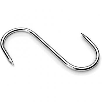Lacor - 39047 - Set De 6 Ganchos Carniceros 12,5 cm 2 Punta Inox.