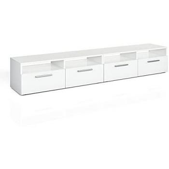 Mueble Bajo para TV Vicco Diego, Blanco Alto Brillo, 95 x 38 cm y 190 x 38 cm