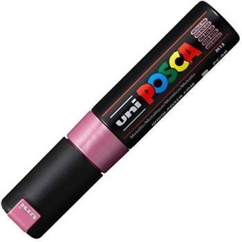 Uni Posca PC-8K Metallic Pink Broad Chisel Tip Marker