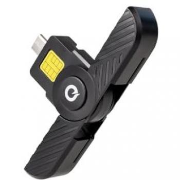 Lector de DNI y Tarjetas Inteligentes USB Tipo-C Negro TooQ TQR-3011B